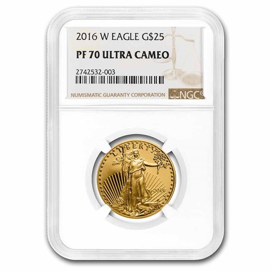 2016-W 1/2 oz Proof Gold American Eagle PF-70 NGC 2016-W 1/2 oz Proof Gold American Eagle PF-70 NGC